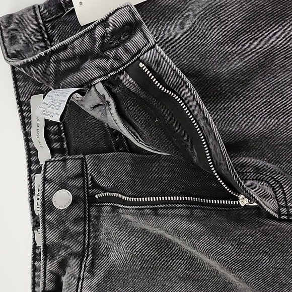 Velvet Heart Women's Effie Denim Midi Skirt Stretch Front Split Frayed Hem Sz 26 - Picture 6 of 16